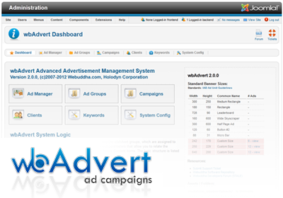wbAdvert Banner Campaign Manager for Joomla!